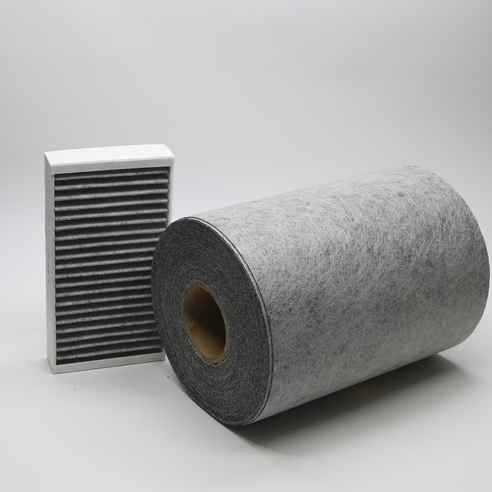 Угольный фильтровальный материал для салонных фильтров плотность 540 гр/м2